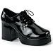 Mens Saturday Night Fever Black Disco Platform Shoes 10