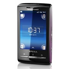 Sony Ericsson Xperia X10 mini Smartphone (6,6 cm (2,6 Zoll) Display, Android, WLAN, GPS, 5 MP Kamera) pink mit wei�em Wechselcover