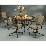 Atrium Elegant Dining Table in Autumn Rust