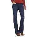 Mossimo Supply Co. Juniors Bootcut Destructed Denim Jeans - Dark Stonewash