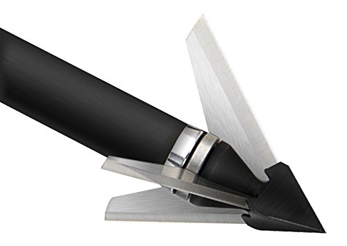 Quality Archery Designs Qad Inc Exodus 100gr Fixed Blade Broadhead Barbed Swept