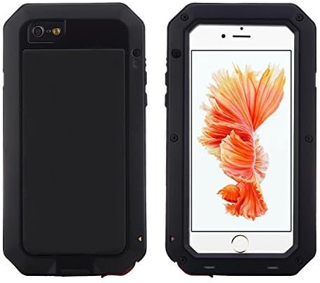 iPhone 6s Case, iPhone 6 Case, Shockproof Dustproof Semi-Waterproof Aluminum Alloy Metal Gorilla Glass Cover Case with Fingerprint Recognition for Apple iPhone 6s/6 4.7 Inch