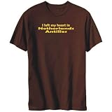 T-Shirt Mens Brown  I LEFT MY HEART IN Netherlands Antilles  Countries