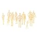 20pcs Unpainted Model Train People Figures 1:30