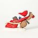 Enesco Charming Tails Gift Santa and Bag of Gifts Figurine, 2.75-Inch