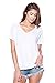 A+D® Womens Casual V-neck Burnout Knit Top with Raglan Sleeves