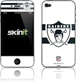 Skinit Oakland Raiders Retro Logo Flag Vinyl Skin for Apple iPhone 4 / 4S