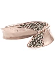 Judith Jack "Rose Rain" 14k Rose Gold Plated and Marcasite Ring, Size 8