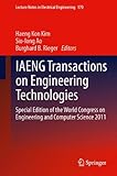 IAENG transactions on engineering technologies : special edition of the World Congress on Engineering and Computer Science 2011