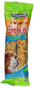 Vitakraft Guinea Pig Fruit Sticks and 3.5-Ounce Bag