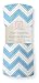 SwaddleDesigns Marquisette Swaddling Blanket, Premium Cotton Muslin, Blue Chevron
