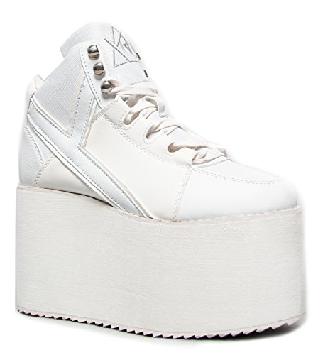 Y.R.U. Shoes QOZMO Lace Up High Flatform Platform Sneaker