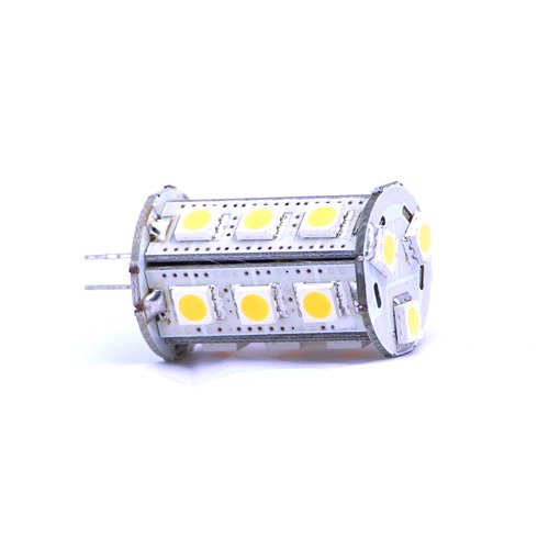 Tower Type G4 18 SMD LED 5050 12V Ac/dc Warm White, by LEDwholesalers 1435WW