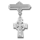 Sterling Silver Christening Baptism Baby Infant Pins Godchild Religious Mary Angel