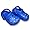 Infant Toddler Boy's Blue Clogs with Star Shaped Perforations Size 3
