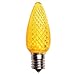 HLO Lighting Set of 25 Yellow C9 Faceted LED Christmas Light Bulbs for Indoor & Outdoor Use | Durable Replacement Bulbs