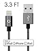 Volts USB-A to Lightning Cable Cord, MFi Certified Charger Compatible with iPhone, iPad, Rigorously Tested for Long Lifespan (Space Gray 3.3 Feet)