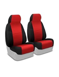 Automotive Parts and Accessories: Coverking Custom Fit Front 50/50 High Back Bucket Seat Cover for Select Mazda MX-5 Miata Models - Spacermesh 2-Tone (Red with Black Sides) - Coverking