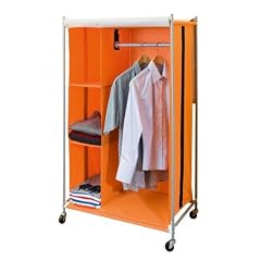 WENKO Kleiderschrank RIO - 75,5 x 130 x 45,5 cm - Campingschrank - Schrank mit Kleiderstange & 3 F�chern - Faltschrank