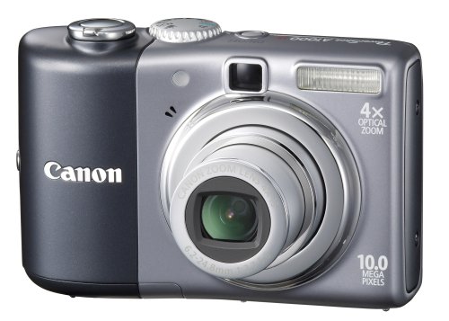 Canon Powershot A1000IS 10MP Digital Camera with 4x Optical Image Stabilized Zoom (Grey) image
