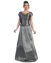 Material: Satin 
Occasion: Evening  
Embellishments: Beaded  
Size Category: Adult 
