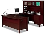 Manchester Work Station in Mahogany Finish By Bestar Furniture