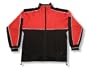 Code Four Athletics 'Sparta' soccer poly-knit warmup jacket - size Youth M - Black/Red