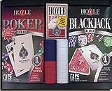 Hoyle Poker & Blackjack Double Pack w/ Playing Cards and Chips