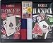 Hoyle Poker & Blackjack Double Pack w/ Playing Cards and Chips