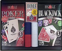 Software: Hoyle Poker & Blackjack Double Pack w/ Playing Cards and Chips