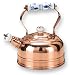 Old Dutch 1 3/4 Quart Decor Copper Whistling Teakettle With Delft Handle