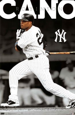 New York Yankees Robinson Cano Sports Poster Print - 22x34