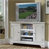 Naples Corner Entertainment Stand – White Naples Corner Entertainment Stand – White