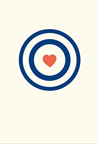 Lark Press Bullseye Love Card, 3.5 X 4.75, Set of 4