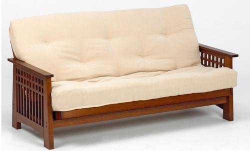 Akino 3 Seat Futon Sofabed in Burgundy Drill