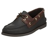 : Sperry Top-Sider Men's Authentic Original 2 Eye Boat Shoe,Black/Amaretto,7 M