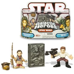 Star Wars Galactic Heroes Figure- Princess Leia & Han Solo