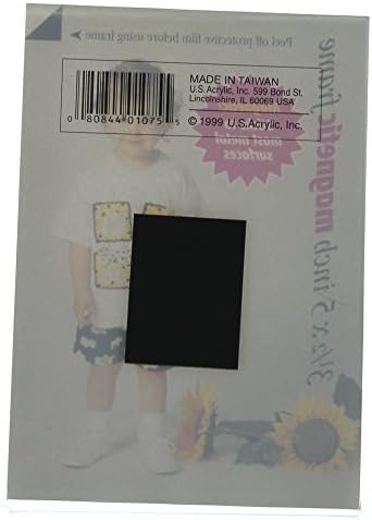 Lot of 12 Clear Acrylic 3.5" x 5" Magnetic Photo Frames