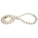 HinsonGayle Handpicked Premium AAA 8.0-8.5mm White Cultured Pearl Necklace (14K Yellow Gold )