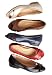 Sale Cheap Roamans Plus Size 'Liah' Leather Peep-Toe Flats by Comfortview® Shop