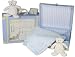 Ready or Not Grandma Here I Come Suitcase (Blue Gingham)