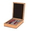 Final Touch WO33 Boxed Corkscrew/Pump Set, Red