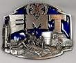 EMT (Occupation) Enamel Pewter Buckle
