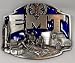 EMT (Occupation) Enamel Pewter Buckle