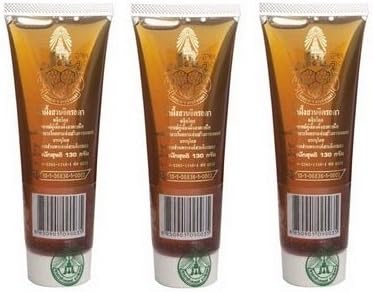 Royal Chitralada Honey - 100% Pure High Quality Honey 130g. , From Flower and Longan Pollen (Set of 3)