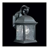 Calais Large Outdoor Lantern in Matte Black
