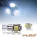 2 HID WHITE SMT 5 LED LIGHT BULBS 194 168 158 2821