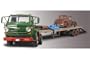Lindberg 1:25 scale 1969 Dodge L-700 Tilt Cab, Trailer and 1940 Ford Coupe