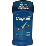 Degree Mens Body Responsive Antiperspirant & Deodorant, Invisible Stick, Clean, 2.70-Ounce, (Pack of 6)