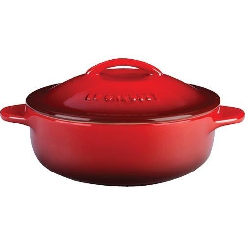le creuset stoneware 16-ounce mini legumier, cherry